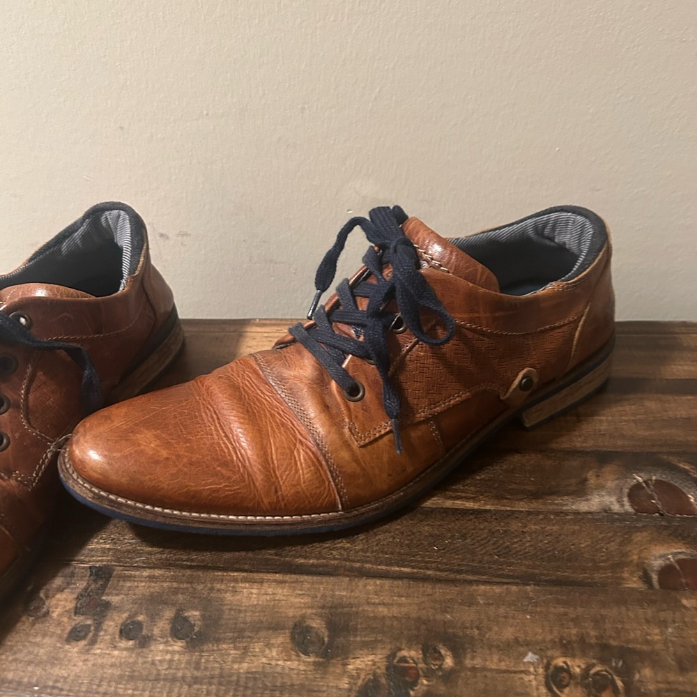 Bull Boxer Men's Sz 9 Chestnut Brown Leather Limited Edition 1/500 Dress Shoes - Picture 7 of 15